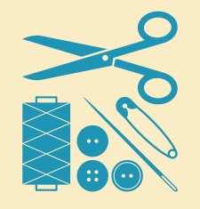 Haberdashery set free image download