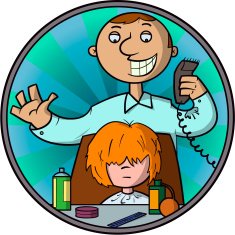 Cheerful hairdresser