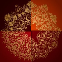 Elegant background with lace ornament N3