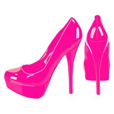 picture of women shoe on white background vector eps10 illustration N4