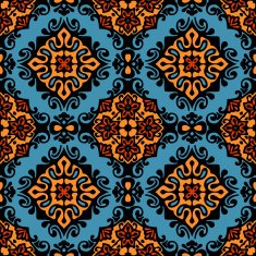 abstract floral seamless vector
