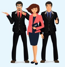 Business People Group Woman Man