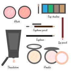 Cosmetics for a make-up set 2