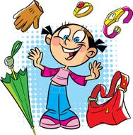 fashion cartoon girl