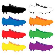 Football Cleats in Different Colours