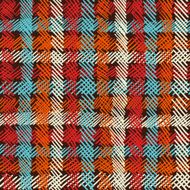 Boho seamless pattern vintage checkered background