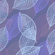 Seamless ornamental pattern with leaves N3