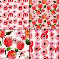 Seamless Floral Pattern N662