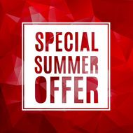 summer sale polygonal background N4