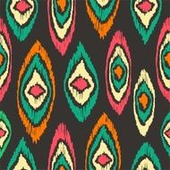 Boho seamless pattern vintage colorful background N4