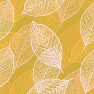 Seamless ornamental pattern with leaves N5