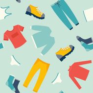 Men&#039;s clothes vector seamless pattern