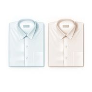 Classic men shirt set isolated vector illustration