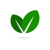 Eco Leaf Logo Green Vector Icon