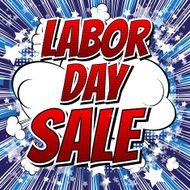 Labor Day Sale - Comic book style word