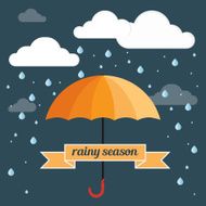 Umbrella rain flat