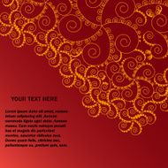 Vector background with ornaments Red design