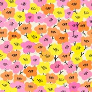 seamless flower pattern vector N2