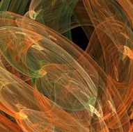 Digital Fractal on Black N2107