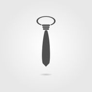 icon tie with shadow