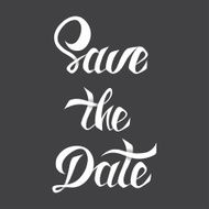 Save the Date vector card template