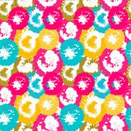 Abstract seamless pattern flowers