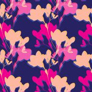 Seamless vector pattern with flowers N17