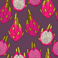 Seamless dragon fruit