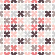 Cute retro abstract floral seamless pattern illustration N3