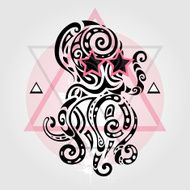 Octopus Tribal pattern N2