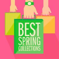 Best spring collections flat design