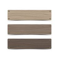 Wooden sign boards Vector