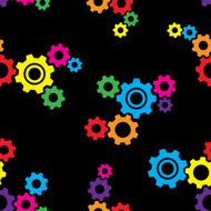 Gears Pattern Colorful