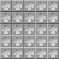 Abstract pattern clover gray