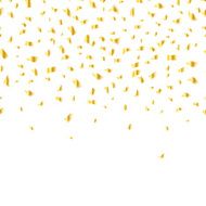 Vector golden confetti