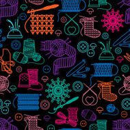 Sewing And Needlework Seamless Pattern N3
