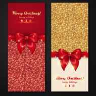 Vector Christmas and New Year Invitation Cards