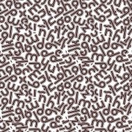 Letters seamless pattern vector background
