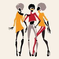 African silhouette set N13