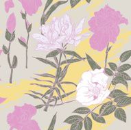 Seamless pattern with beautiful flowers