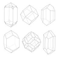 Precious stones outlines N2