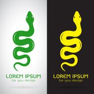 Vector image of an snake N2