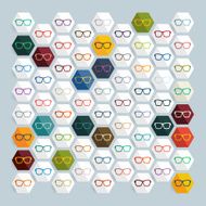 Flat design glasses N9
