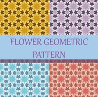 Flower Geometric Background Pattern