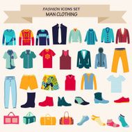 et of Fashion collection man wardrobe