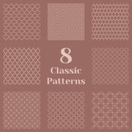 Classic seamless patterns