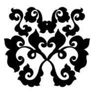 Ornamental vector damask element N2