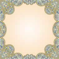 Vector floral arabesque seamless background