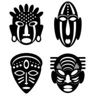 African Masks tribal design N2