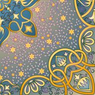 Vector floral arabesque background N3